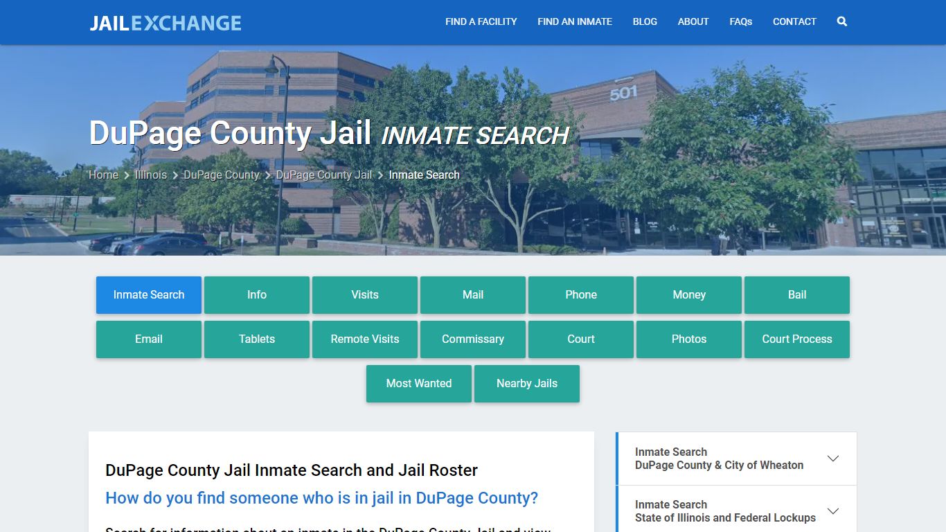 Inmate Search: Roster & Mugshots - DuPage County Jail, IL - Jail Exchange