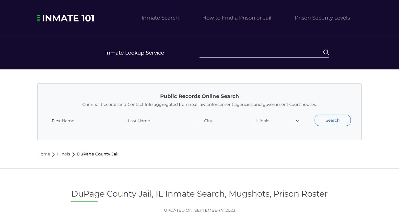 DuPage County Jail, IL Inmate Search, Mugshots, Prison Roster